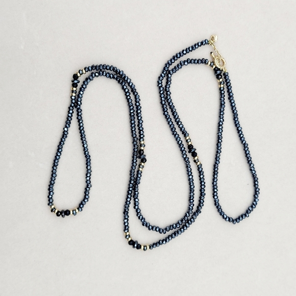 David Yurman Osetra Tweejoux Necklace with Hematine, Black Onyx and 18K Gold - Picture 15 of 15